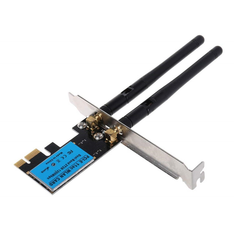 1200Mbps 5G / 2.4G Dual Band PCIe Wireless Network Card 1200Mbps 5G / 2.4G Dual Band PCIe Wireless Network Card